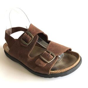 Skyr Sport Leather Cork Buckle Sandals